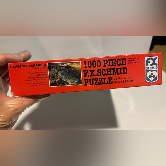 1000 Piece F.X. Schmid Puzzle Hawaiian Paradise Sealed New  -1997 - Picture 9 of 12